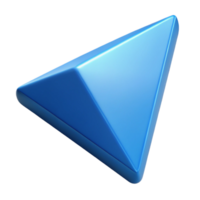 wonderful joyful baroque Minimalist geometric triangle with crisp edges and flat blue color with Scalable Design. gallery standard png