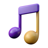 dramatic surreal Scalable music note. Clean lines, single-weight stroke, flat color with Scalable Design. sharp png
