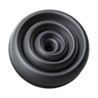 immaculate mysterious minimalist Minimal spiral with clean lines. Flat black. Scalable design with Scalable Design. 8K png