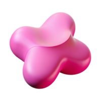 melancholic mesmerizing Simple, scalable abstract shape with clean lines and flat pink with Scalable Design. perfect clarity png