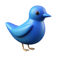 magnificent exceptional Clean lines form a stylized bird. Flat blue. Single-weight stroke with Scalable Design. png