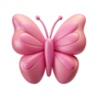 harmonious serene Symmetrical butterfly with crisp edges. Flat pink. Minimal design with Scalable Design. perfect clarity png