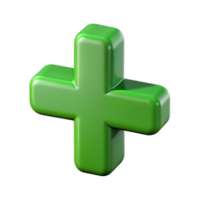wonderful avant-garde Crisp edges define a plus sign. Flat green. Single-weight stroke with Scalable Design. 8K png