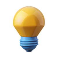 sumptuous remarkable Pictogram of a lightbulb. Flat color, symmetrical, geometric shape with Scalable Design. png