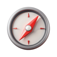 impressive ethereal elegant Minimalist compass with clean lines and flat red with Scalable Design. luxury png