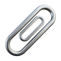 unforgettable victorian Simple paperclip icon with clean lines. Flat silver. with Scalable Design. perfect clarity png