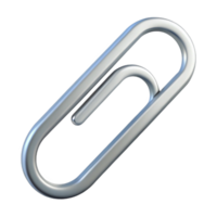 impressive ethereal retro Simple paperclip icon with clean lines. Flat silver. with Scalable Design. 4K png