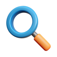 enchanting dreamy classic Pictogram of a magnifying glass. Clean lines, scalable, minimal design with Scalable Design. crisp png