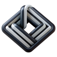 sought-after avant-garde Minimal three-line abstract design, crisp edges, black and white with Scalable Design. studio quality png