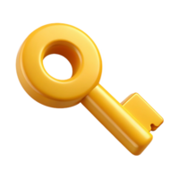 memorable elegant Clean lines, stylized key icon, scalable, yellow with Scalable Design. gallery standard png