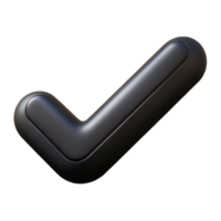 gorgeous sought-after Minimal, single-weight stroke, checkmark icon, black with Scalable Design. png