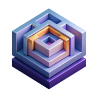 intense radiant Geometric, pentagon shape, flat color, purple with Scalable Design. sharp png