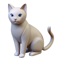 iconic futuristic Simple outline of a cat. Clean lines, flat color, crisp edges with Scalable Design. 8K png