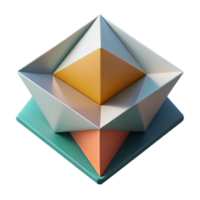 playful exquisite Geometric abstract composition with sharp edges and minimal color palette with Scalable Design. masterfully captured png
