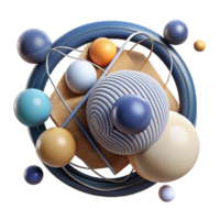 acclaimed elegant Abstract composition of lines and circles, clean lines, geometric with Scalable Design. elite png