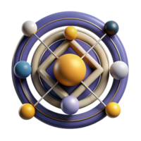 exceptional creative Abstract composition of lines and circles, clean lines, geometric with Scalable Design. fine detail png