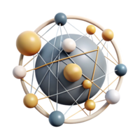 energetic breathtaking Abstract composition of lines and circles, clean lines, geometric with Scalable Design. genuine png