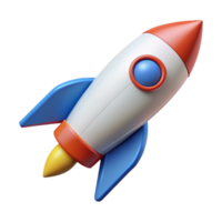 energetic exquisite Scalable outline of a rocket. Geometric, single-weight stroke, flat color with Scalable Design. ultra HD png