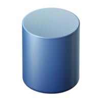 exemplary futuristic Geometric outline of a cylinder. Symmetrical, single-weight stroke, with Scalable Design. studio quality png