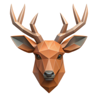 captivating gothic Geometric silhouette of a deer head. Flat color, clean lines with Scalable Design. gallery standard png
