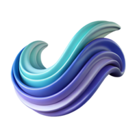 vibrant distinctive Clean lines forming an abstract wave pattern. Single-weight stroke, flat color with Scalable Design. png