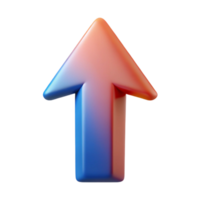 wonderful futuristic Abstract arrow pointing upwards. Clean lines, sharp edges, flat color. with Scalable Design. flawless png