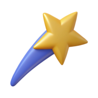 dreamy breathtaking Silhouette of a shooting star. Clean lines, flat color, minimal design with Scalable Design. detailed png