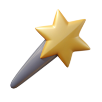 wonderful quintessential Silhouette of a shooting star. Clean lines, flat color, minimal design with Scalable Design. png