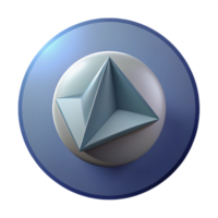 majestic notable Geometric triangle inside a circle. Single-weight stroke, crisp edges, flat color with Scalable Design. png