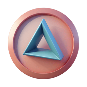 enchanting quintessential Geometric triangle inside a circle. Single-weight stroke, crisp edges, flat color with Scalable Design. png
