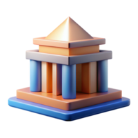 playful sumptuous Abstract representation of a building with sharp edges and flat color. Minimal design with Scalable Design. crisp png