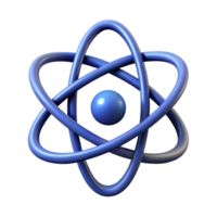 sumptuous artistic Symmetrical silhouette of an atom symbol. Clean lines, minimal design with Scalable Design. refined png