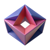striking avant-garde Geometric shapes forming an optical illusion. Crisp edges, flat color. Minimal with Scalable Design. genuine png