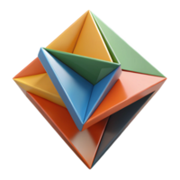 notable rustic Overlapping triangles creating a D effect. Sharp edges, flat color. Minimal design with Scalable Design. ultra HD png