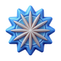 calm striking Circular logo with a symmetrical starburst pattern. Clean lines, flat color, with Scalable Design. 8K png