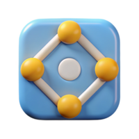 splendid exceptional Four connected dots forming a square. Clean lines, flat color, symmetrical design with Scalable Design. png