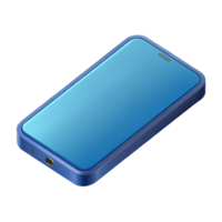 melancholic pristine Scalable isometric smartphone with minimal details. Flat color, sharp edges with Scalable Design. sharp png