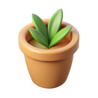 splendid dreamy impressionist Minimal isometric plant pot with single-weight stroke outline. Flat color with Scalable Design. high quality png
