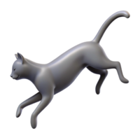 glorious exceptional Silhouette of a jumping cat. Crisp edges, scalable, minimal design with Scalable Design. png