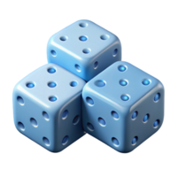 dramatic renaissance Isometric set of dice with geometric dots. Clean lines, flat color with Scalable Design. studio quality png