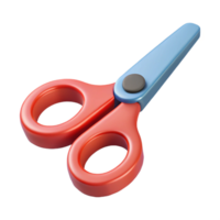 captivating calm artistic Minimal isometric scissors with single-weight stroke blades. Flat color with Scalable Design. high quality png