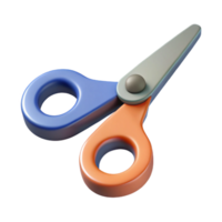 ethereal elegant Minimal isometric scissors with single-weight stroke blades. Flat color with Scalable Design. gallery standard png