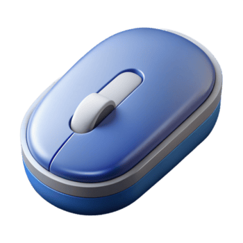 beautiful elegant Isometric computer mouse with flat color buttons. Crisp edges, clean lines with Scalable Design. impeccable png