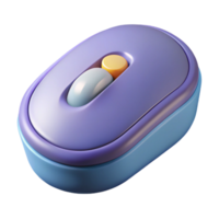 celebrated avant-garde Isometric computer mouse with flat color buttons. Crisp edges, clean lines with Scalable Design. masterfully captured png