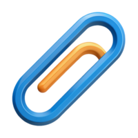 playful spectacular Isometric paperclip with symmetrical design. Clean lines, flat color with Scalable Design. refined png