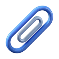memorable classic Isometric paperclip with symmetrical design. Clean lines, flat color with Scalable Design. perfect clarity png