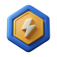 sought-after vintage Octagonal badge with a simple lightning bolt. Scalable, crisp edges, single-weight stroke with Scalable Design. masterfully captured png