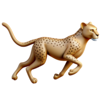 immaculate notable Silhouette of a running cheetah. Crisp edges, single-weight stroke, with Scalable Design. png