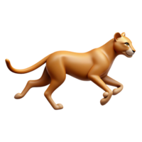 ethereal fascinating Silhouette of a running cheetah. Crisp edges, single-weight stroke, with Scalable Design. top-tier png