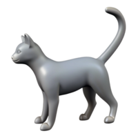 rare minimalist Silhouette of a playing cat. Single-weight stroke, scalable design, clean lines with Scalable Design. impeccable png